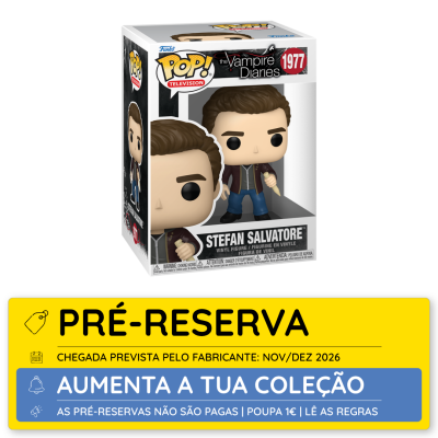 Figura Funko Pop! Stefan Salvatore The Vampire Diaries na sua caixa