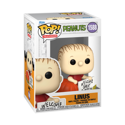 Figura Funko Pop Linus Peanuts vinil na caixa