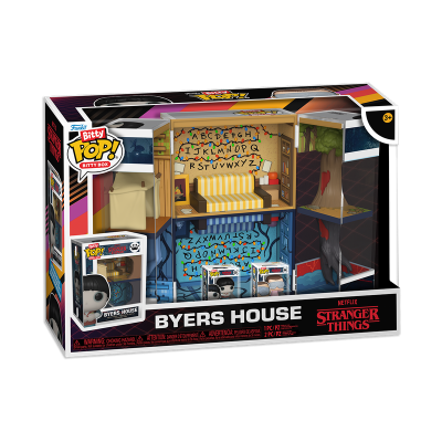 Brinquedo Funko Pop! Bitty Boo Byers House Stranger Things com duas figuras