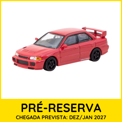 Miniatura de carro desportivo vermelho com spoiler e jantes pretas