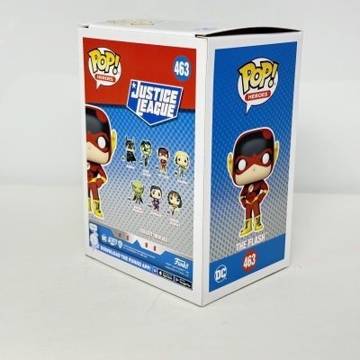 Caixa da figura Pop! de The Flash da Justice League