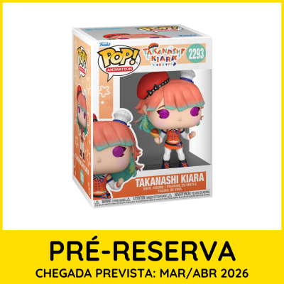 Funko Pop! Takanashi Kiara figura de vinil na caixa.