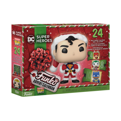 Caixa do calendário do advento Funko Pop do Superman Natal