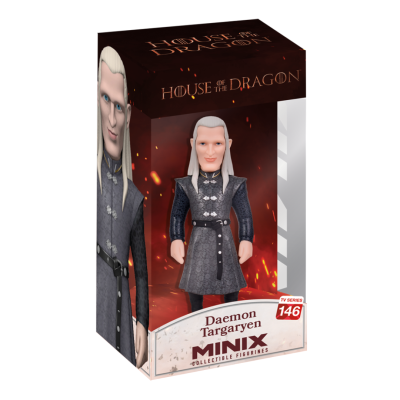 Figura colecionável Daemon Targaryen da série House of the Dragon em embalagem
