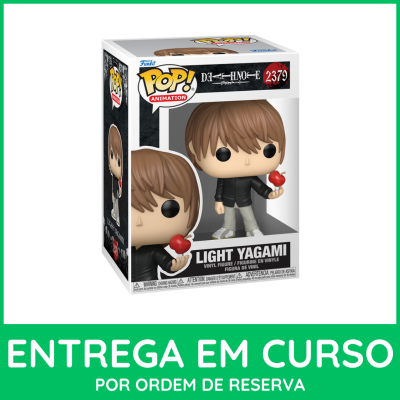Figura Funko Pop! Light Yagami da animação Death Note na caixa