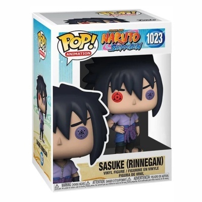 Figura Funko Pop Sasuke Rinnegan em embalagem