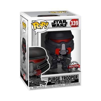 Figura Funko Pop! Star Wars Purge Trooper na embalagem