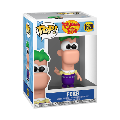 Figurine Funko Pop! de Ferb em caixa com janela transparente