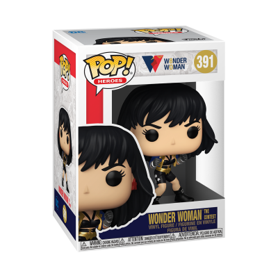Figura de vinil Funko Pop Wonder Woman The Contest número 391 na caixa