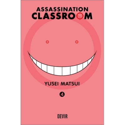 Capa de livro rosa com um grande sorriso branco e texto preto