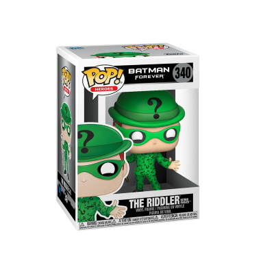 Boneco Funko Pop! The Riddler de Batman Forever na caixa