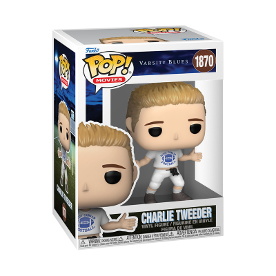 Boneco Funko Pop! Charlie Tweeder de Varsity Blues em caixa