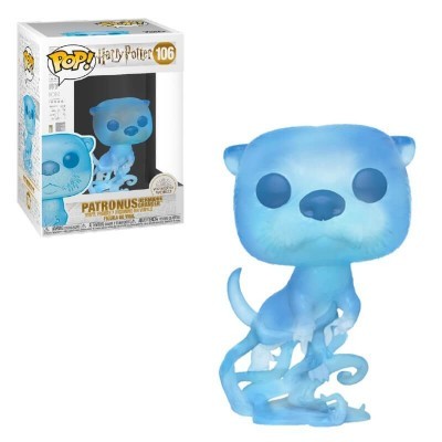Figura colecionável Pop! Harry Potter Patronus azul translúcido com embalagem