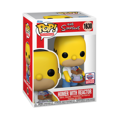 Figura Funko Pop! dos Simpsons Homer com Reactor na caixa