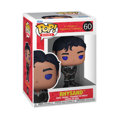 Figura Funko Pop Rhysand da série A Court of Thorns and Roses na caixa
