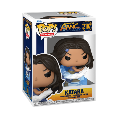 Boneco Funko Pop Katara da série Avatar: The Last Airbender em embalagem com janela