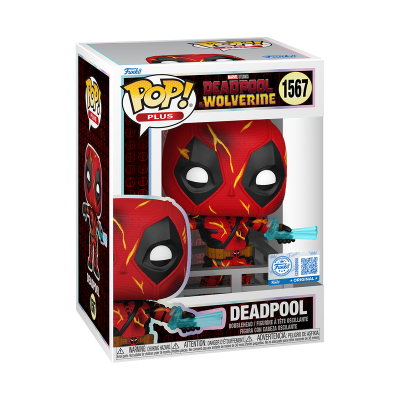 Funko POP Plus Deadpool & Wolverine personagem Deadpool em caixa