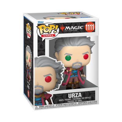 Figura Funko Pop Urza Magic: The Gathering na caixa