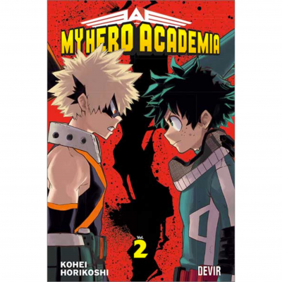 Capa do livro MY HERO ACADEMIA volume 2 com personagens anime