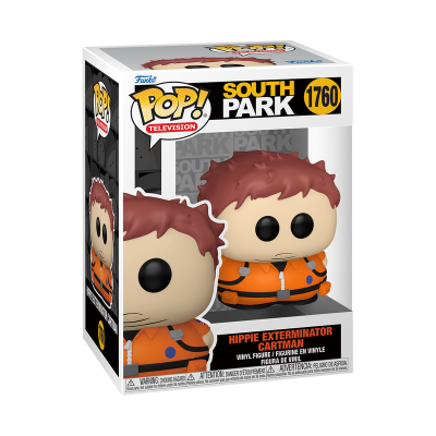 Figura Funko Pop! South Park Hippie Exterminator Cartman número 1760 em embalagem