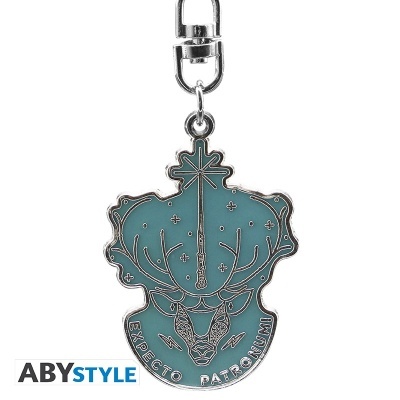 Chaveiro metálico com design Expecto Patronum