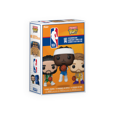 Caixa de calendário de calendário NBA Pocket Pop! com figuras de vinil