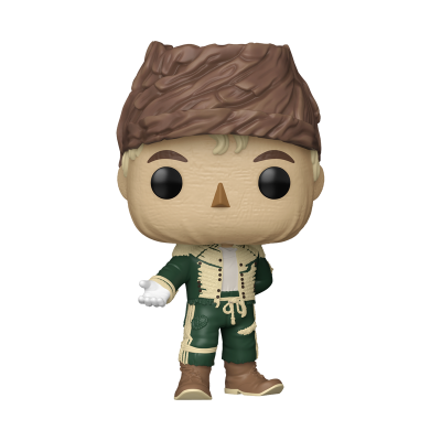 Boneco Funko Pop com roupa verde e bege e chapéu marrom