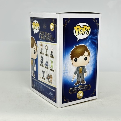 Caixa de figura Funko Pop! Newt Scamander da coleção Wizarding World