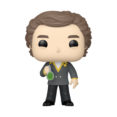 Figura Funko Pop de homem com fato cinza e medalha
