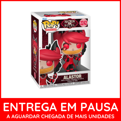 Figura Funko Pop Alastor de Hazbin Hotel em embalagem