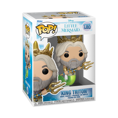 Figura Funko Pop King Triton da Disney The Little Mermaid na caixa