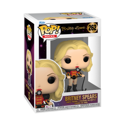 Figura Funko Pop Rocks Britney Spears nº 262 em caixa