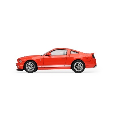 Carro de brinquedo vermelho GT 500 com jantes prateadas