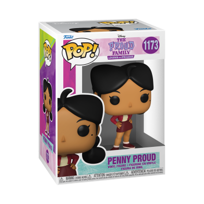 Figura Pop! de vinil de Penny Proud da série Disney The Proud Family na embalagem.