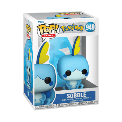 Figura de vinil Sobble Funko Pop! Pokémon na caixa