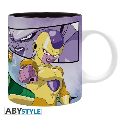 Caneca de cerâmica com personagem animado e marca ABYSTYLE