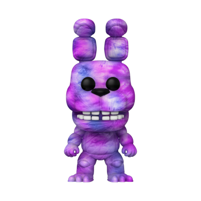 Figura colecionável Funko Pop roxo e azul em forma de coelho