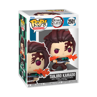 Figura Funko Pop Tanjiro Kamado de Demon Slayer na caixa