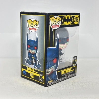 Figura de vinil Funko Pop! Batman Red Rain em embalagem preta e amarela