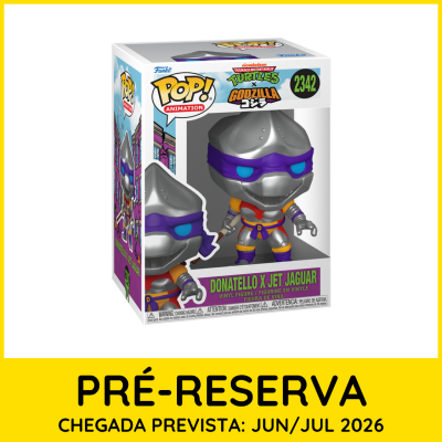 Figura Funko Pop! Donatello x Jet Jaguar em embalagem