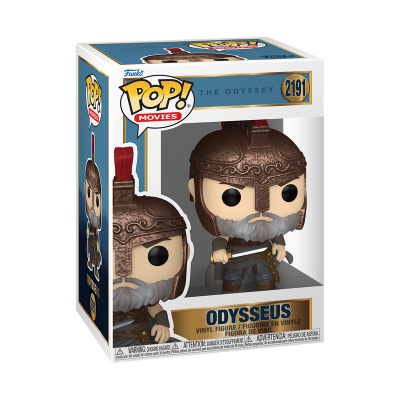 Figura Funko Pop! Odysseus com capacete bronze e penacho vermelho
