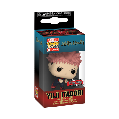 Chaveiro Pop! Pocket Vinil Yuji Itadori Jujutsu Kaisen na embalagem