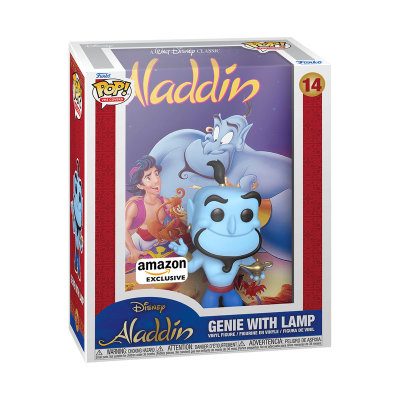 Funko Pop! de Genie com a lâmpada da Disney Aladdin em embalagem colorida