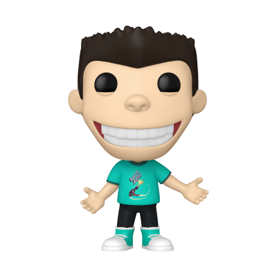Figura Funko Pop com camisa verde e calções pretos