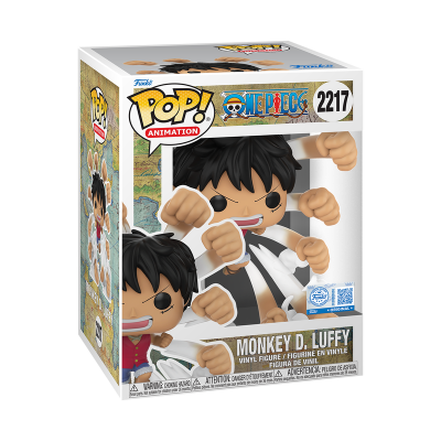 Funko Pop! Monkey D. Luffy One Piece número 2217 em caixa com janela