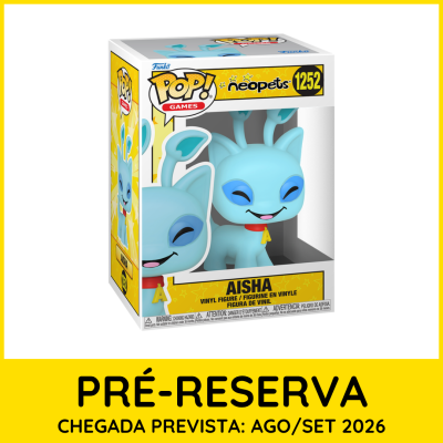 Figura Funko Pop! de vinil Aisha da série Neopets em caixa com janela