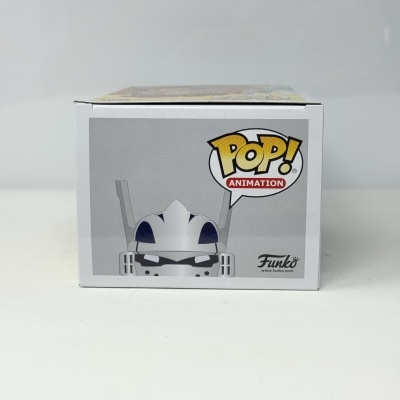 Caixa Funko Pop! Animation com cabeça de personagem e logotipo Funko