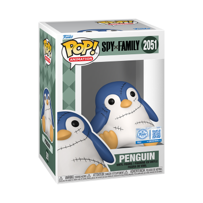 Figura colecionável Funko Pop SPY x FAMILY Penguin na embalagem