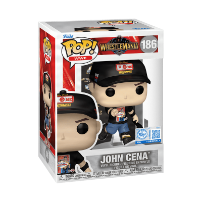Figura POP! WWE John Cena de vinil na embalagem