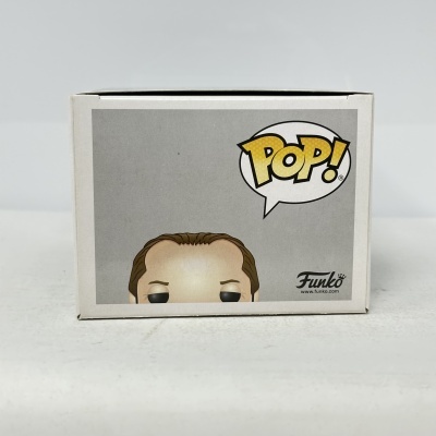 Caixa de boneco Funko Pop com a cabeça do boneco e o logo POP!